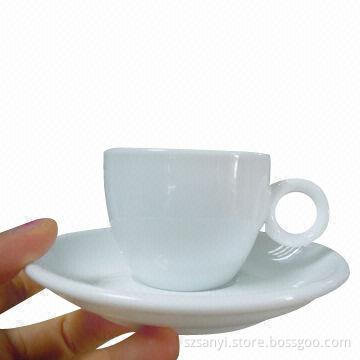 12-piece Coffee Cup and Saucer in Practical Shape